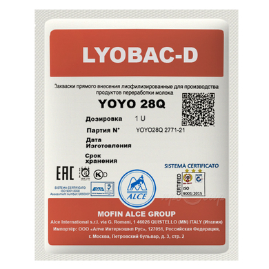 Закваска для йогурта ALCE LYOBAC YOYO (1U)
