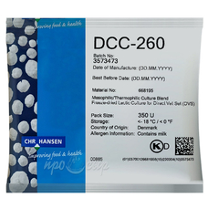 Мезо-термофильная закваска Chr.Hansen DCC-260 (350U)